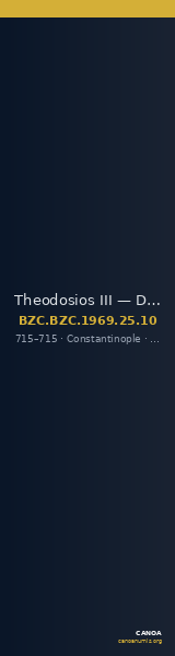 Theodosios III — Decanummium (Constantinople, 715) — CANOA