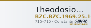 Theodosios III — Decanummium (Constantinople, 715) — CANOA