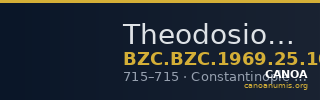 Theodosios III — Decanummium (Constantinople, 715) — CANOA