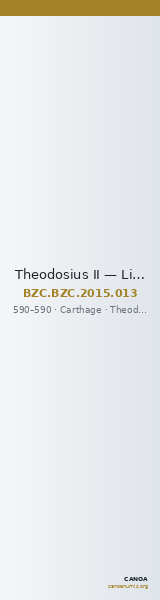 Theodosius II — Light Half Siliqua (Carthage, 590) — CANOA
