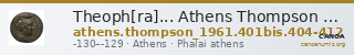 Theoph[ra]... Athens Thompson 1961 401bis, 404-412 — CANOA