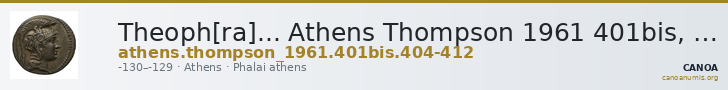 Theoph[ra]... Athens Thompson 1961 401bis, 404-412 — CANOA