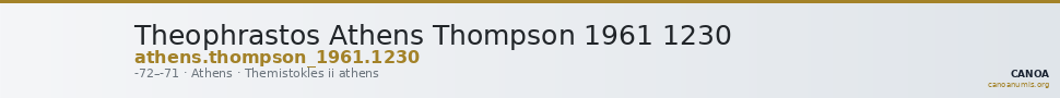 Theophrastos Athens Thompson 1961 1230 — CANOA