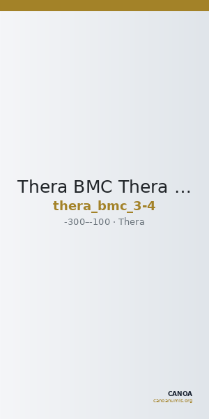Thera BMC Thera 3-4 — CANOA