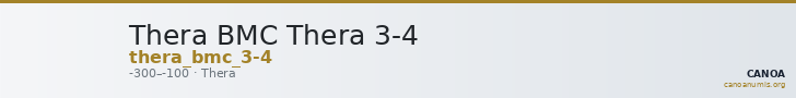 Thera BMC Thera 3-4 — CANOA