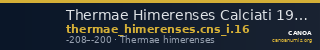 Thermae Himerenses Calciati 1983 16 — CANOA