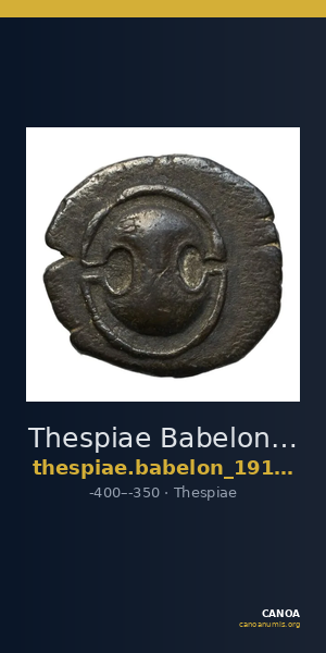 Thespiae Babelon 1914 363 — CANOA