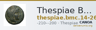 Thespiae BMC Thespiae 14-26 — CANOA