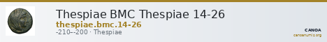 Thespiae BMC Thespiae 14-26 — CANOA