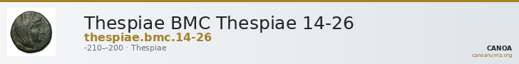 Thespiae BMC Thespiae 14-26 — CANOA