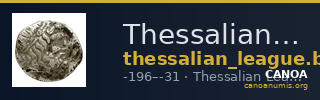 Thessalian League Thessaly BMC Thessalian League 1-35 — CANOA