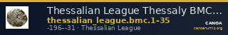Thessalian League Thessaly BMC Thessalian League 1-35 — CANOA