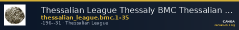 Thessalian League Thessaly BMC Thessalian League 1-35 — CANOA