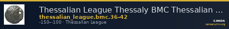 Thessalian League Thessaly BMC Thessalian League 36-42 — CANOA