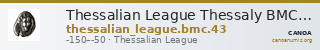 Thessalian League Thessaly BMC Thessalian League 43 — CANOA