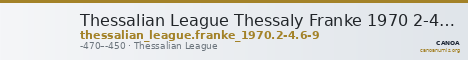 Thessalian League Thessaly Franke 1970 2-4, 6-9 — CANOA
