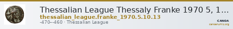 Thessalian League Thessaly Franke 1970 5, 10, 13 — CANOA