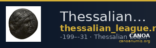 Thessalian League Thessaly Rogers 1932 5-34 — CANOA