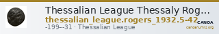 Thessalian League Thessaly Rogers 1932 5-34 — CANOA