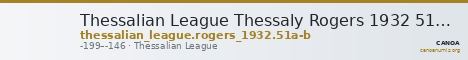 Thessalian League Thessaly Rogers 1932 51a-b — CANOA