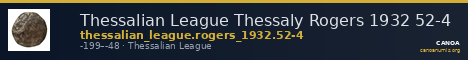 Thessalian League Thessaly Rogers 1932 52-4 — CANOA