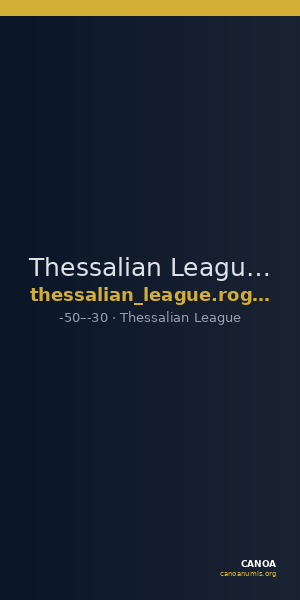 Thessalian League Thessaly Rogers 1932 57 — CANOA