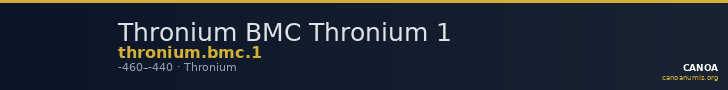 Thronium BMC Thronium 1 — CANOA
