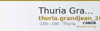 Thuria Grandjean 2003 Thouria, série II — CANOA