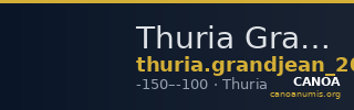 Thuria Grandjean 2003 Thouria, série II — CANOA