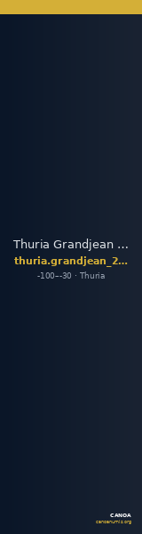 Thuria Grandjean 2003 Thouria, série III — CANOA