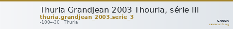 Thuria Grandjean 2003 Thouria, série III — CANOA
