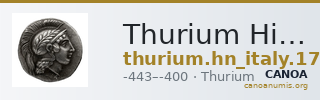 Thurium Historia Numorum Italy 1757-1769 — CANOA