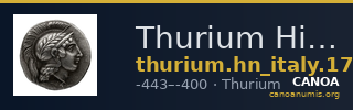 Thurium Historia Numorum Italy 1757-1769 — CANOA
