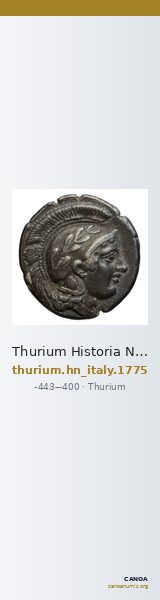 Thurium Historia Numorum Italy 1775 — CANOA