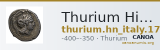 Thurium Historia Numorum Italy 1784-1795 — CANOA