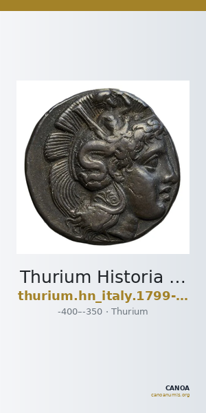 Thurium Historia Numorum Italy 1799-1802 — CANOA