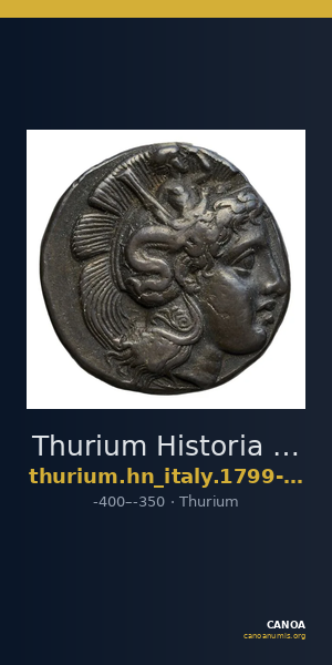 Thurium Historia Numorum Italy 1799-1802 — CANOA