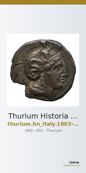 Thurium Historia Numorum Italy 1803-1805 — CANOA