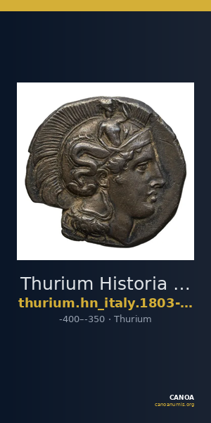 Thurium Historia Numorum Italy 1803-1805 — CANOA