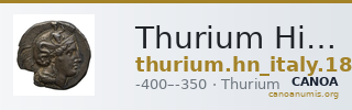 Thurium Historia Numorum Italy 1803-1805 — CANOA