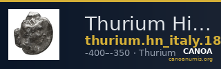 Thurium Historia Numorum Italy 1806 — CANOA