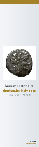Thurium Historia Numorum Italy 1815 — CANOA