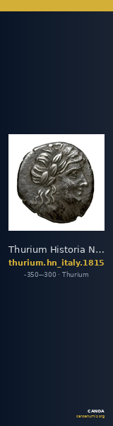 Thurium Historia Numorum Italy 1815 — CANOA