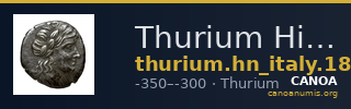 Thurium Historia Numorum Italy 1815 — CANOA