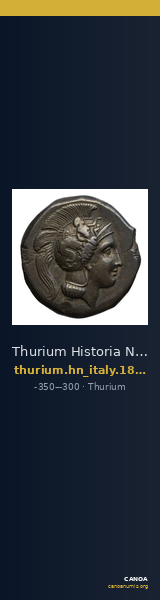 Thurium Historia Numorum Italy 1823-1824 — CANOA