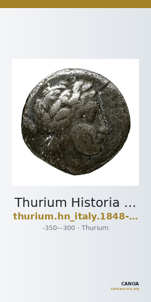 Thurium Historia Numorum Italy 1848-1849 — CANOA