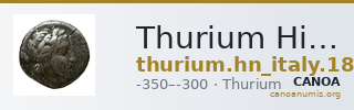 Thurium Historia Numorum Italy 1848-1849 — CANOA