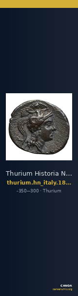 Thurium Historia Numorum Italy 1851-1855 — CANOA