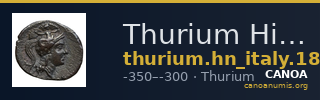 Thurium Historia Numorum Italy 1851-1855 — CANOA