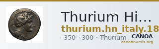 Thurium Historia Numorum Italy 1856-1861 — CANOA